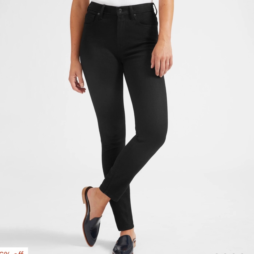 Everlane black the high rise skinny jean size 23 ankle
